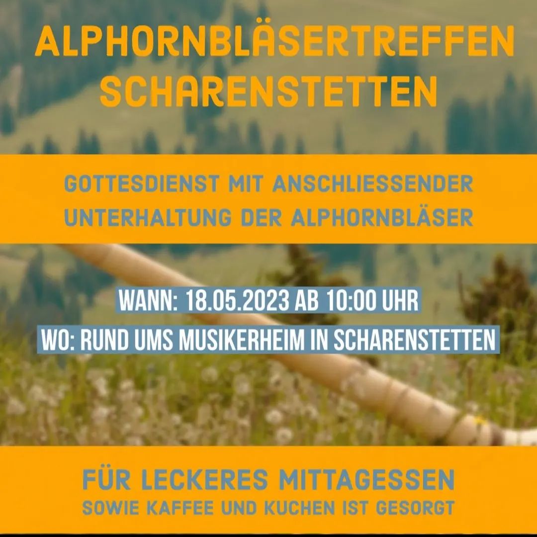 Am Wochenende kann man erst dem #Gesangverein lauschen und an Himmelfahrt dann den #Albhornbläsern #Scharenstetten #Musikverein