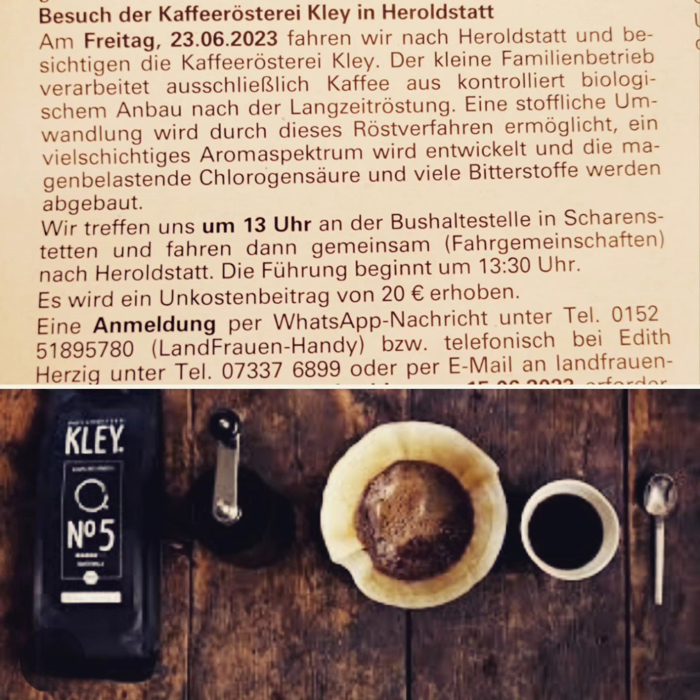 Besuch der Landfrauen in der Kaffeerösterei Kley in Heroldstatt #Landfrauen #LandfrauenScharenstetten #Scharenstetten #schwäbischealb #kaffeeröstereikley #Heroldstatt #kaffee #rösterei #genuss