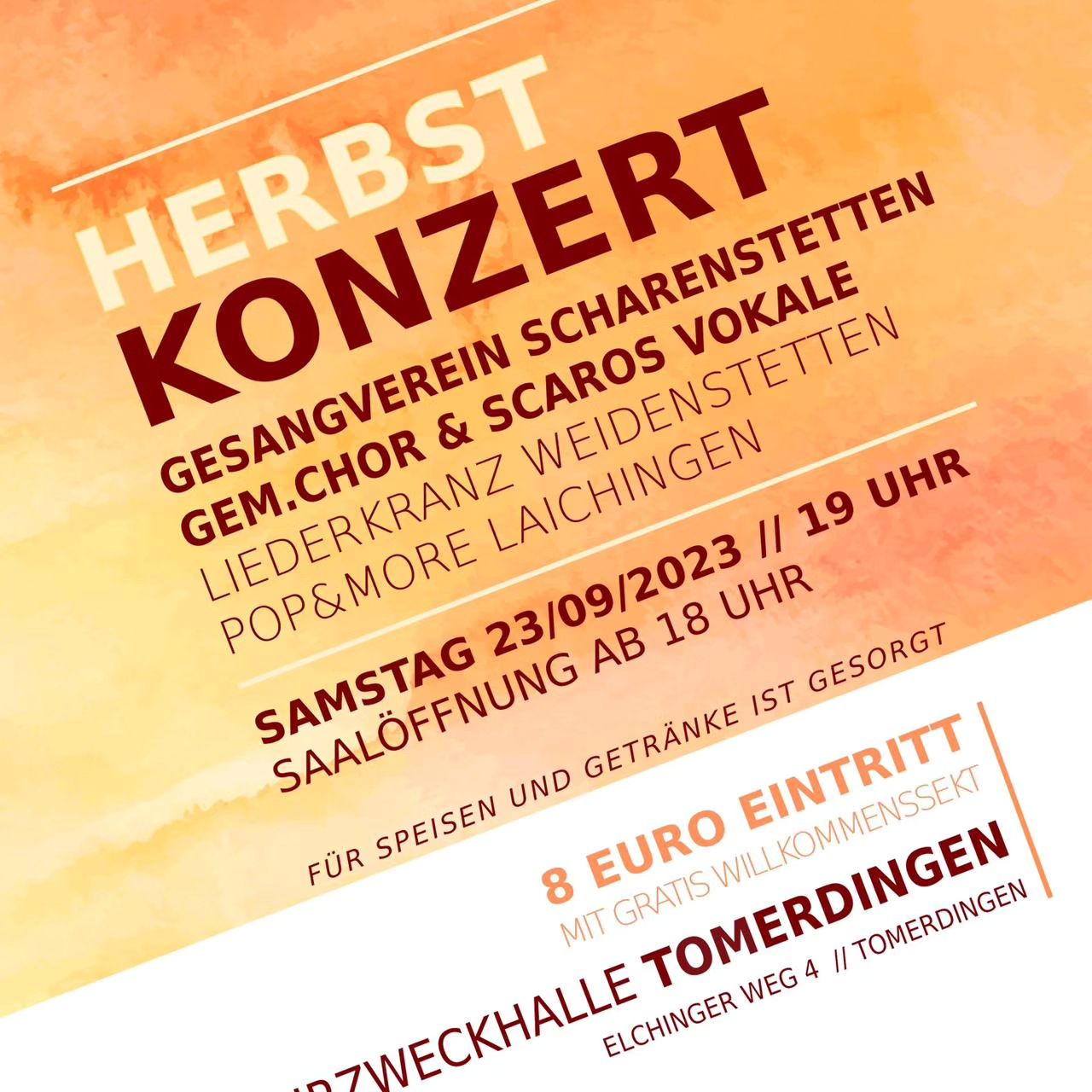 Herbst Konzert 23.09.2023 #GesangvereinScharenstetten #scarosvokale #Scharenstetten #schwäbischealb #dornstadt #weidenstetten #laichingen