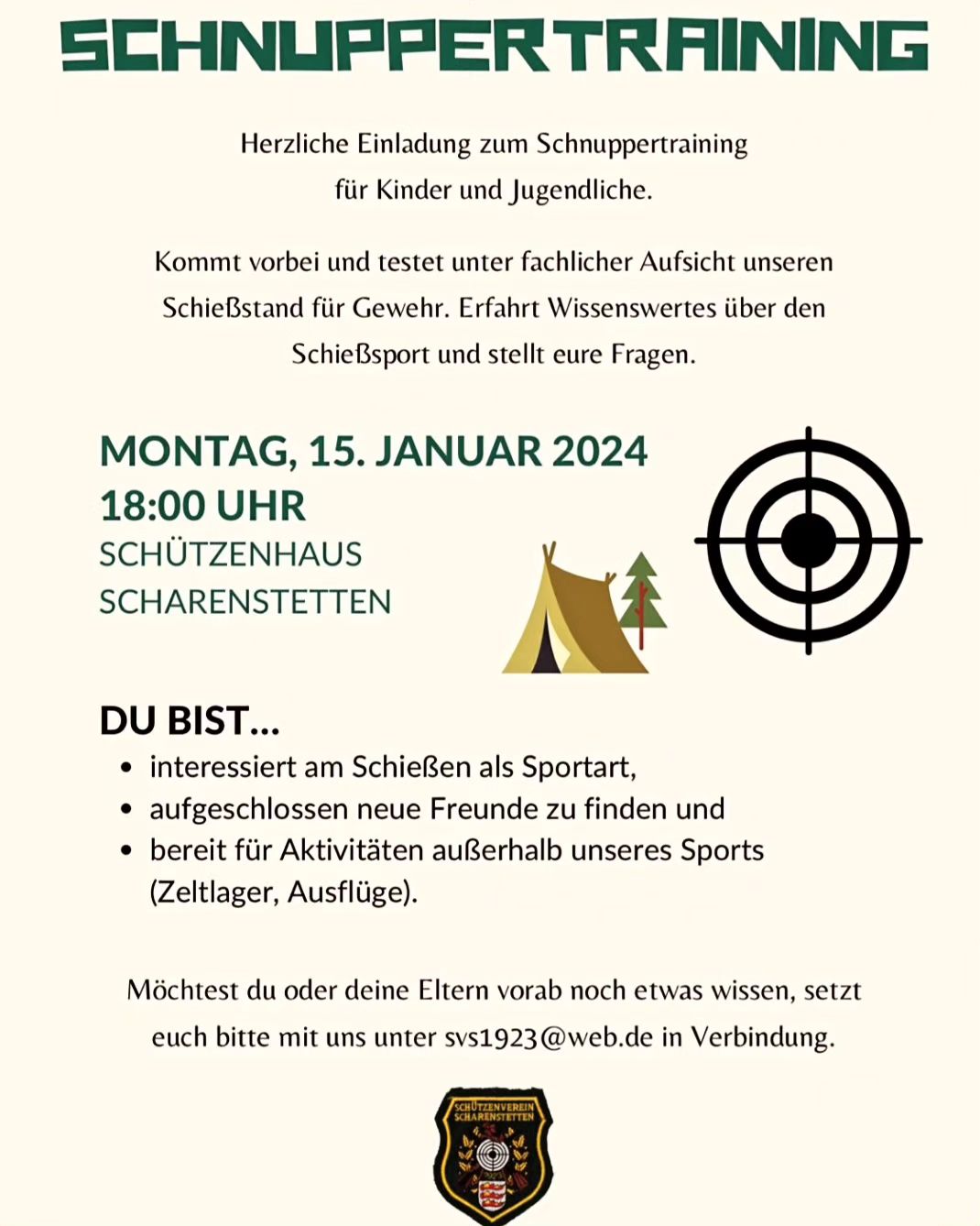 Schnupperkurs #SchützenvereinScharenstetten #Scharenstetten #Schützenverein #jugendarbeit