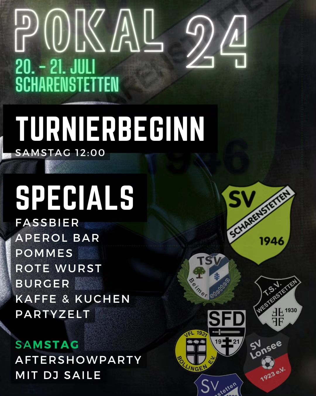 Pokal Turnier 2024 #fußballturnier #svscharenstetten #sportvereinscharenstetten #partyzelt