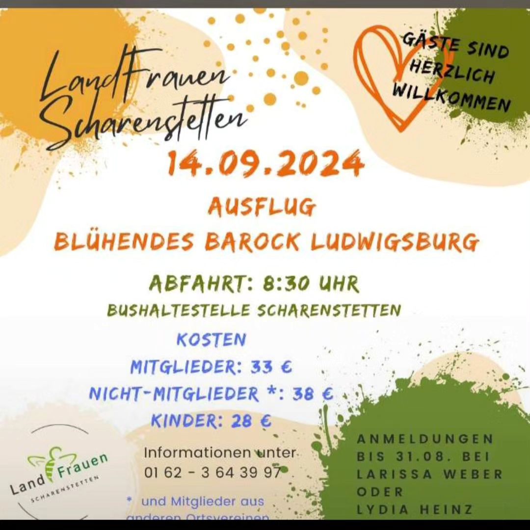 Ausflug der Landfrauen Scharenstetten #Landfrauen #landleben #Scharenstetten #ludwigsburg #blühendesbarock