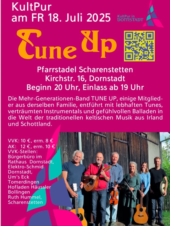 Unser Pfarrstadl Scharenstten – eine besondere Location für Konzerte!
Konzert von TuneUp am 18.07.2025 um 20 Uhr! Einlass ab 19 Uhr – für Bewirtung ist gesorgt.
#Scharenstetten #Kultur #KultPur