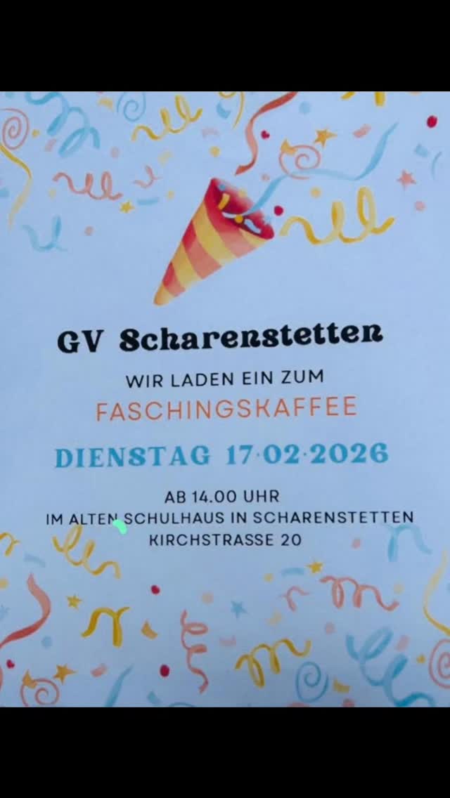 Fachingskaffee beim Gesangverein Scharenstetten #gesangsvereinscharenstetten #dorfleben #fasching