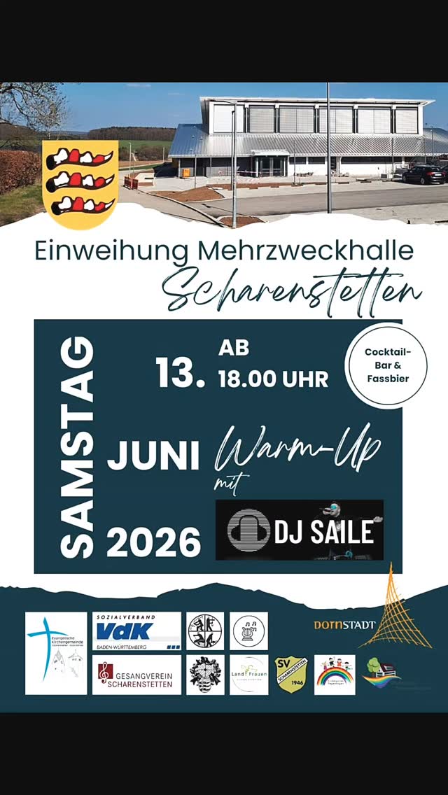 Eröffnung der Mehrzweckhalle in Scharenstetten 13. Und 14.6. #mehrzweckhallescharenstetten #eröffnung #dorfleben #vereinsleben #albdonaukreis